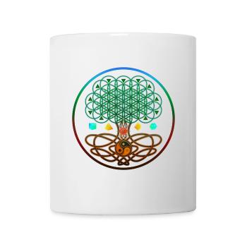 Tree of Life, Tree of Life, Sacred Geometry - Mug - white - Front