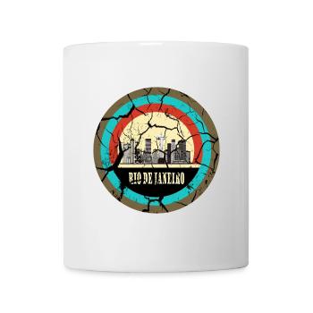 Cercle vintage de Rio de Janeiro - Mug blanc - blanc - Devant