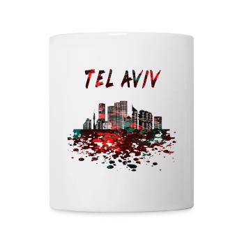 Tel Aviv Skyline / Cadeau Israël ville - Mug blanc - blanc - Devant