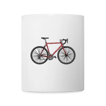 Fast road bike - Mug - white - Front