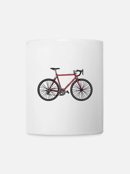 Schnelles Rennrad - Tasse - Weiß