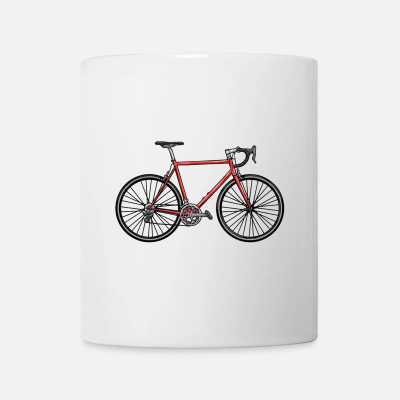 Schnelles Rennrad  - Tasse - Weiß