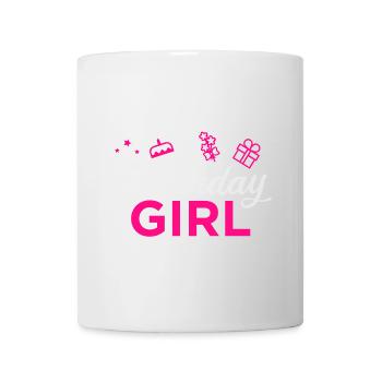 Birthday Girl Birthday Princess Gift Idea - Mug - white - Front
