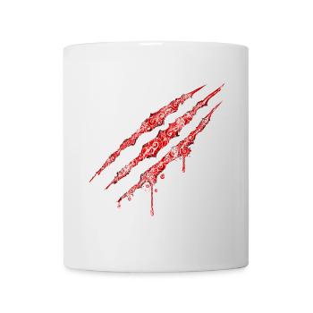 Swirly Claw Marks - Tasse - Weiß - Vorne