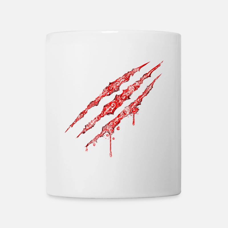 Swirly Claw Marks - Tasse - Weiß