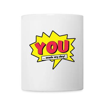 vous avez fait ma bande dessinée de super-héros de super-héros de bande dessinée de jour - Mug blanc - blanc - Devant