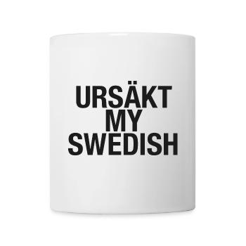 Schwedische Sprache Sweden Schweden Schwedisch - Tasse - Weiß - Vorne