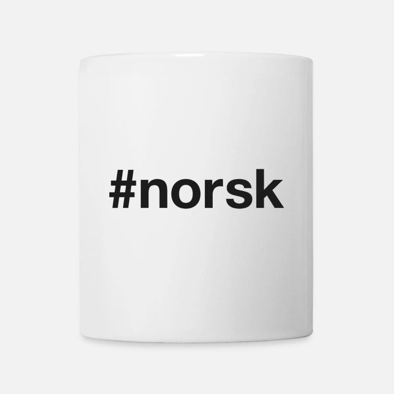 NORSK Norway Norwegen Hashtag Ich bin Norweger - Tasse - Weiß
