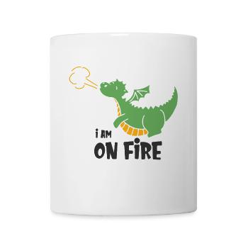 Humorous Fire Dragon for Kids - Mug - white - Front