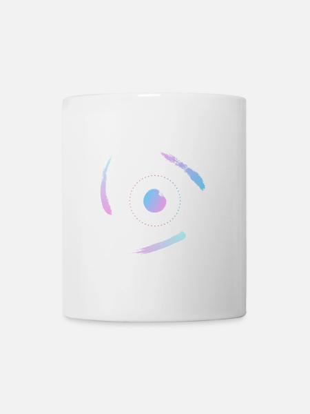Elektronen umkreisen das Atom - Tasse - Weiß