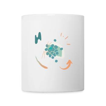 Casual design with color gradient - Mug - white - Front