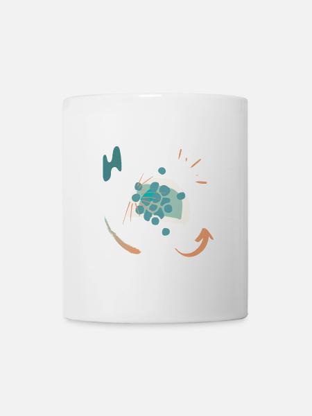 Casual design with color gradient - Mug - white