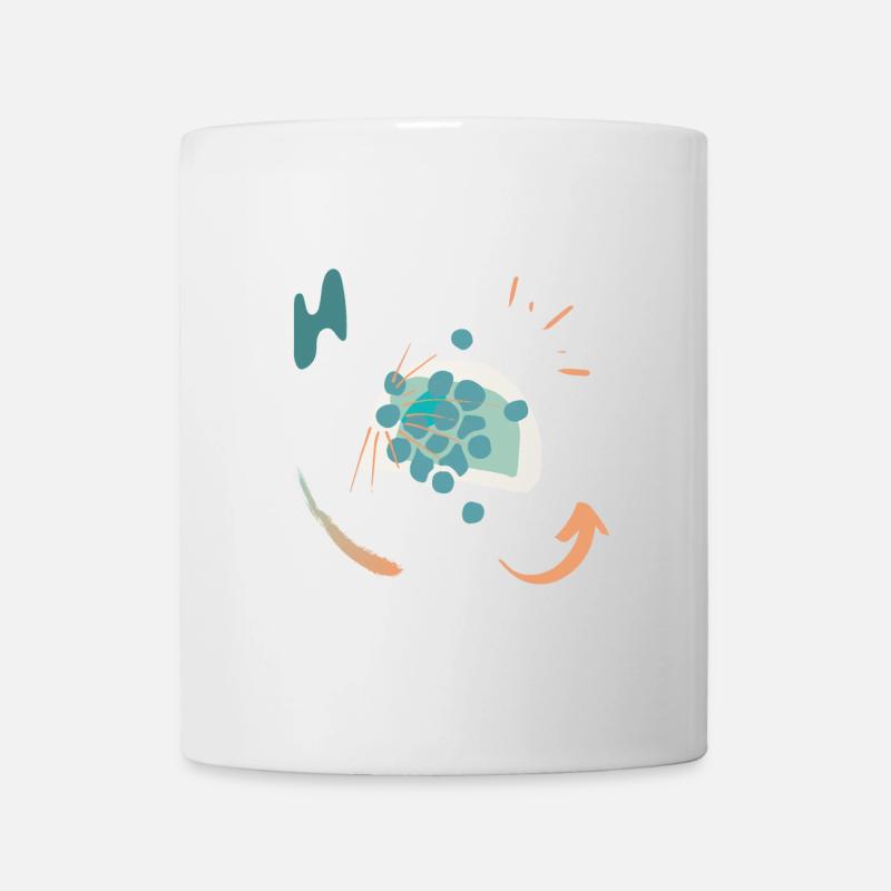 Lässiges Design mit Farbverlauf - Tasse - Weiß