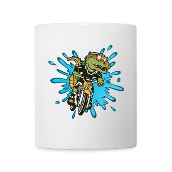 Alligator motocross - Mug - white - Front