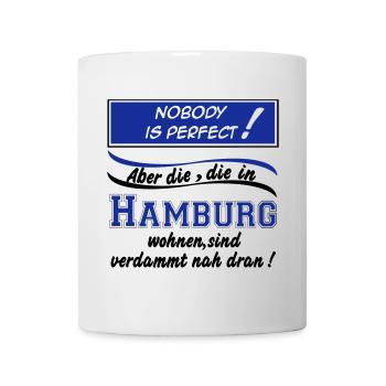 Hamburg , Tradition , Fußball Fan , Nobody (25) - Tasse - Weiß - Vorne