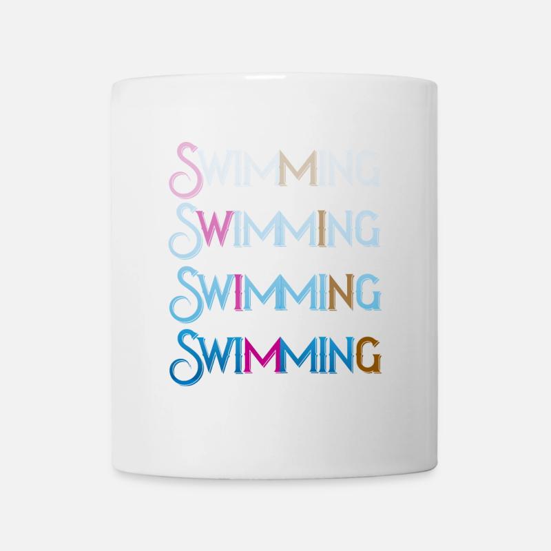 Natation natation et plus de natation Zwemmen - Mug blanc - blanc