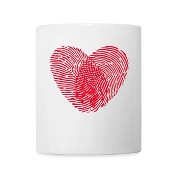 Amour Amour Amour Saint-Valentin Fiancé couple - Mug blanc - blanc - Devant