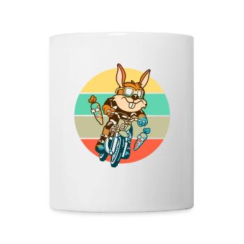 Hase Kaninchen Motocross Geschenk - Tasse - Weiß - Vorne