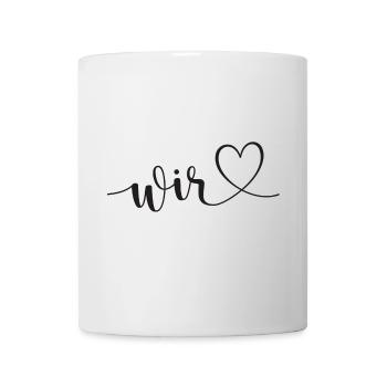 Hochzeit wir Familie Herz Liebe - Tasse - Weiß - Vorne