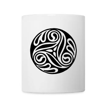 Black celtic art - Mug - white - Front