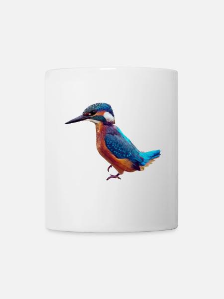 Eisvogel - Tasse - Weiß