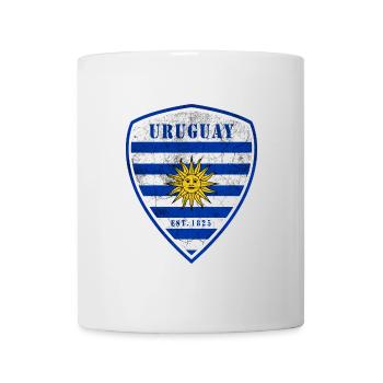 Uruguay Vintage Wappen Design - Tasse - Weiß - Vorne