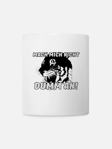 Tiger Raubkatze Tier Spruch lustig - Tasse - Weiß