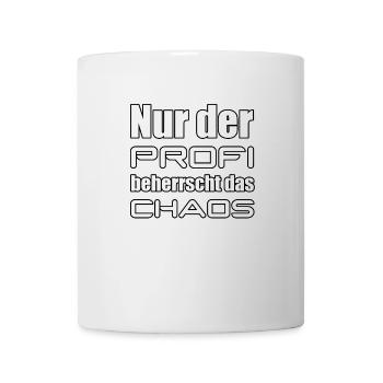 Profi Chaos ADHS Spruch lustig - Tasse - Weiß - Vorne