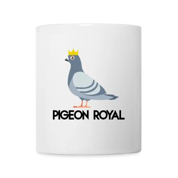 Royal pigeon (black typo) - Mug - white - Front