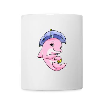 Dolphin Umbrella - Mug - white - Front