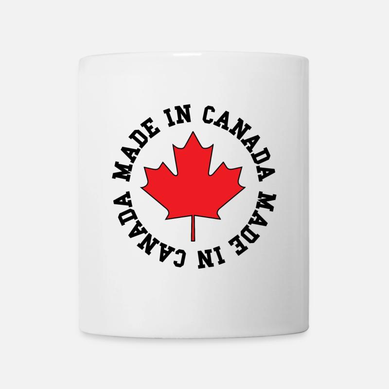 Made in Canada – Ahornblatt Statement - Tasse - Weiß