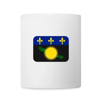 t-shirt drapeau guadeloupe - Mug blanc - blanc - Devant