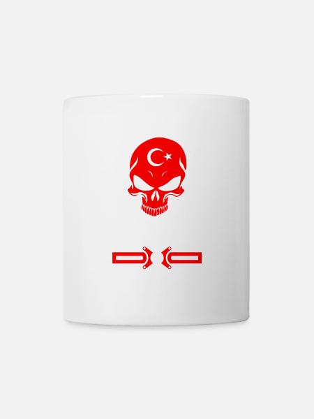 Türkei Totenkopf Design - Tasse - Weiß