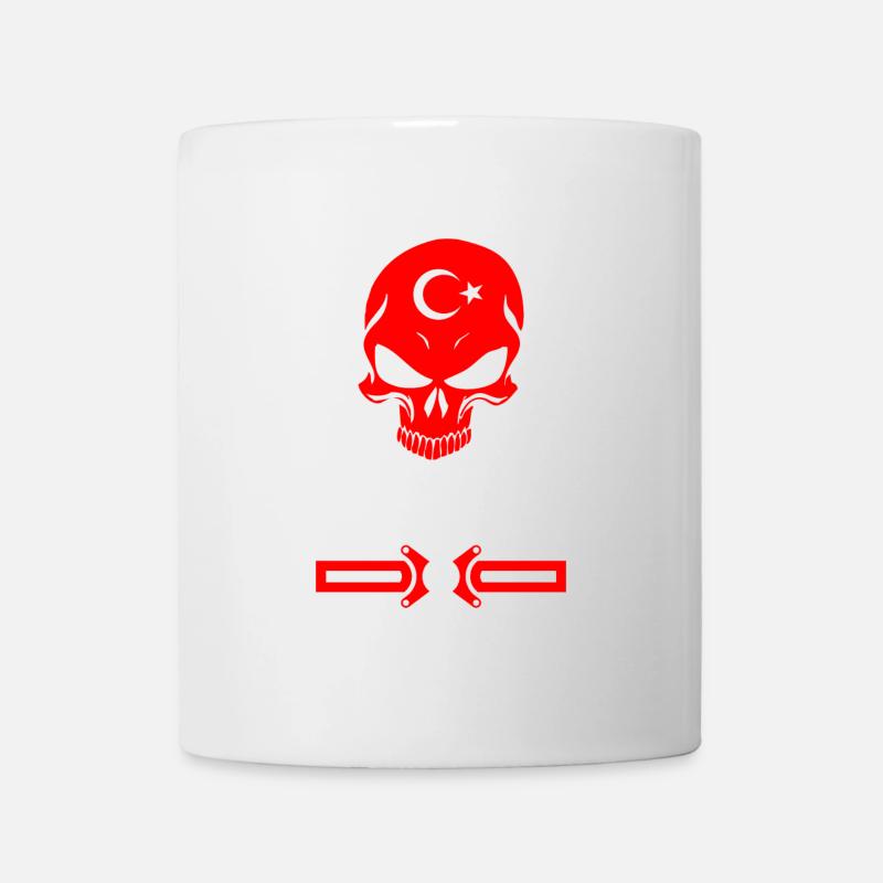 Conception de crâne de dinde - Mug blanc - blanc