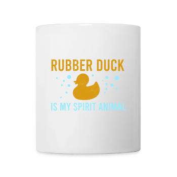 Canard en caoutchouc est mon cadeau drôle d'animal spirituel - Mug blanc - blanc - Devant
