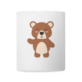 Teddy-Bär - zum selbst gestalten - Tasse - Weiß - Vorne