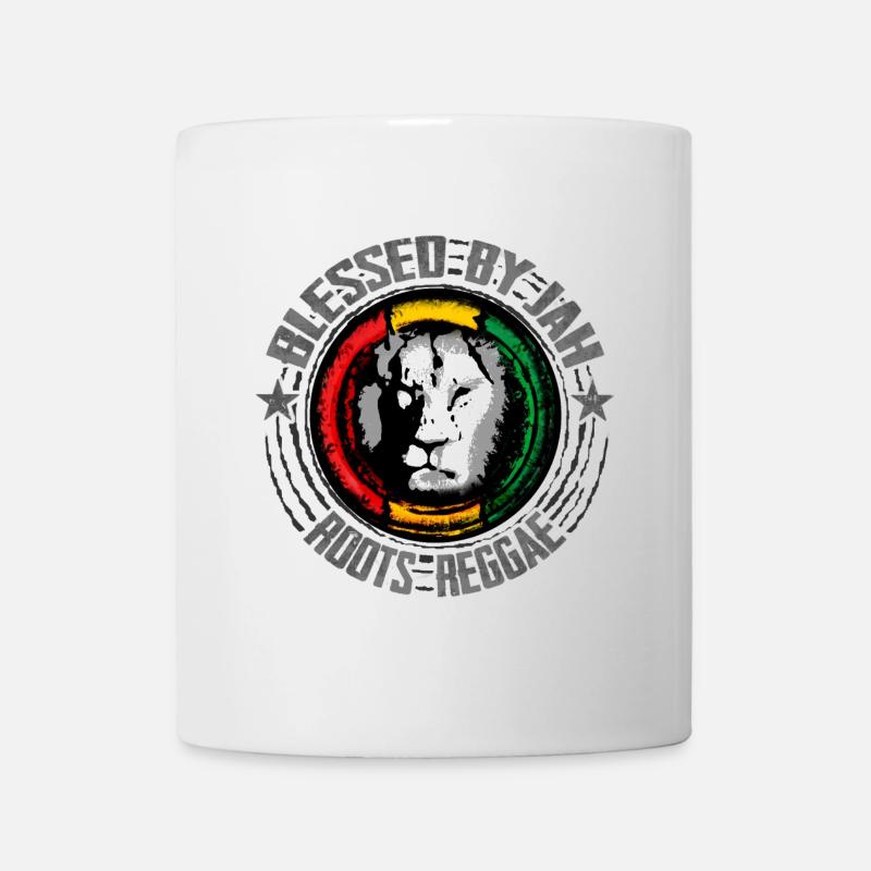 Reggae Löwen Motiv - Tasse - Weiß