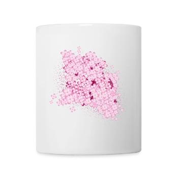 lush lilac splendor of pink lilac flowers - Mug - white - Front