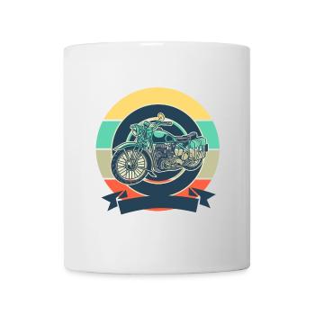 Motorrad - Tasse - Weiß - Vorne