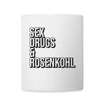 Sex Drugs And Rosenkohl - Tasse - Weiß - Vorne