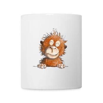 Funny Monkey I Monkey Baby I Orangutan Baby - Mug - white - Front