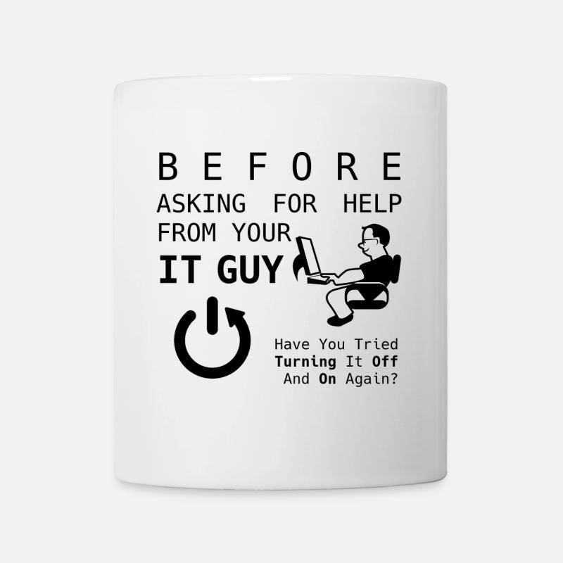 IT Guy - Noir - Mug blanc - blanc