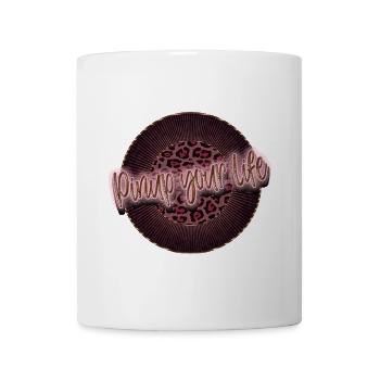 Pinup your Life - Leopard Pink - Tasse - Weiß - Vorne