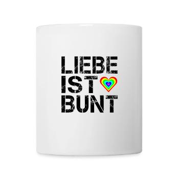 Liebe ist bunt. - Tasse - Weiß - Vorne