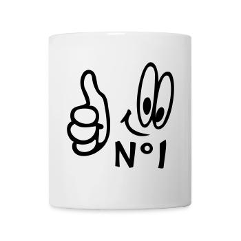 Number One, Comic - Tasse - Weiß - Vorne
