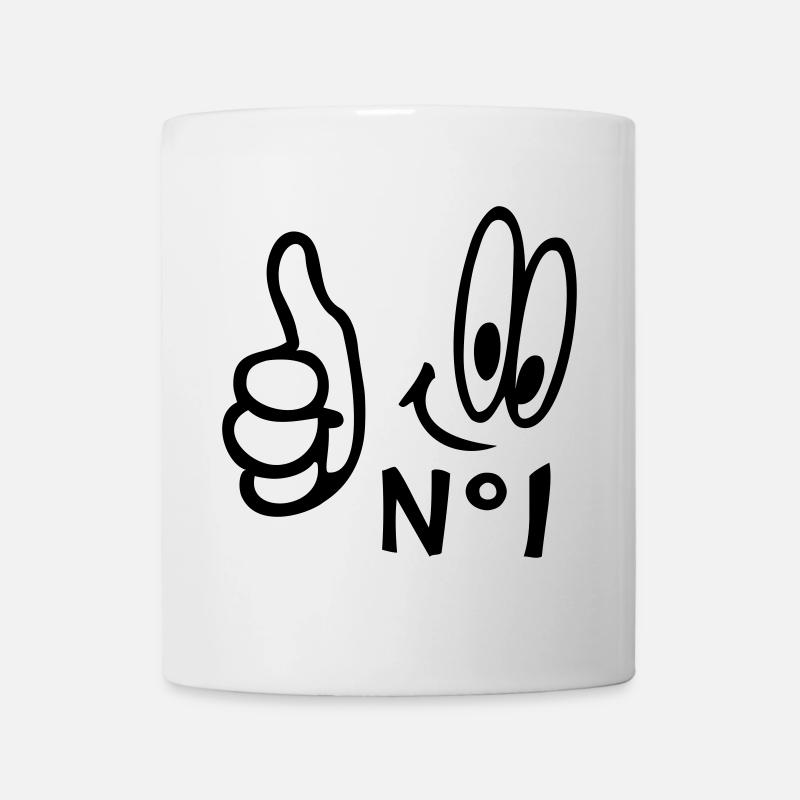 Number One, Comic - Tasse - Weiß