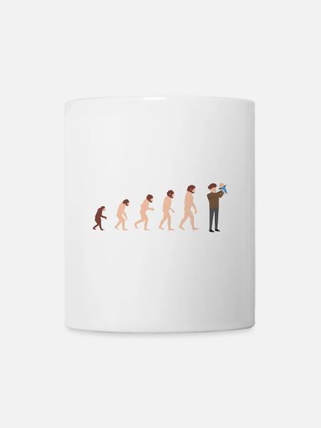 Papa et bébé Evolution Nouvelle idée cadeau papa - Mug blanc - blanc