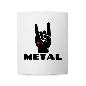Heavy metal hard rock rock music music rock n roll - Mug - white - Front