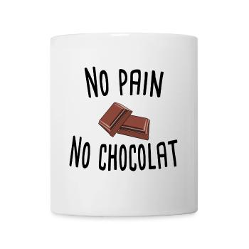 Carrés chocolat minimalistes - Mug blanc - blanc - Devant
