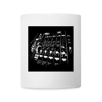 DJ Gesichtsmaske - Tasse - Weiß - Vorne